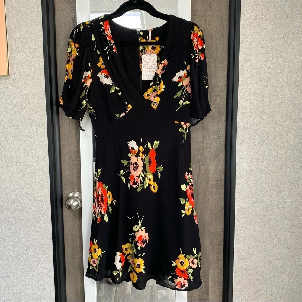 NWT Free People Neon Garden Minidress - Picture 5 of 6